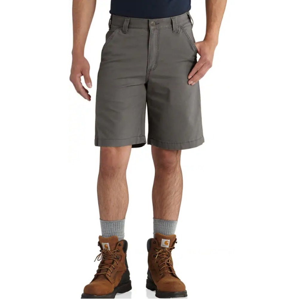 NWT Carhartt Mens rugged flex relaxed fit canvas utility work short